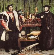 HOLBEIN, Hans the Younger The French Ambassadors oil painting reproduction
